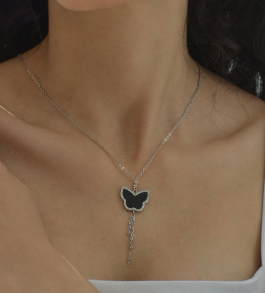 Butterfly Jewelry Set (Sterling Silver)