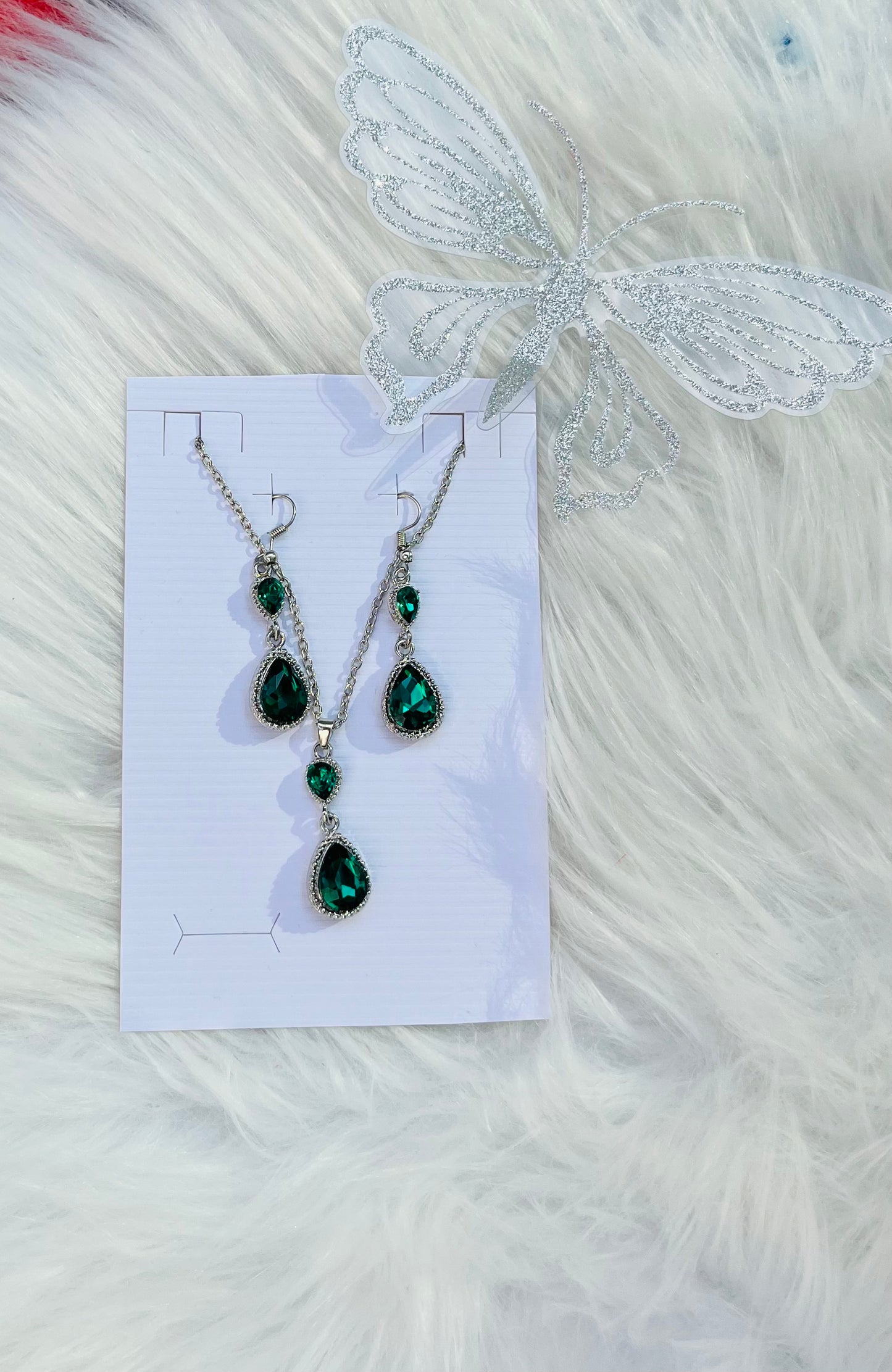 Teardrop Necklace & Earring Set