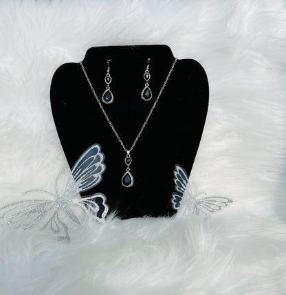 Teardrop Necklace & Earring Set