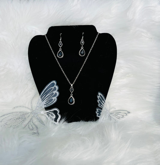 Teardrop Necklace & Earring Set