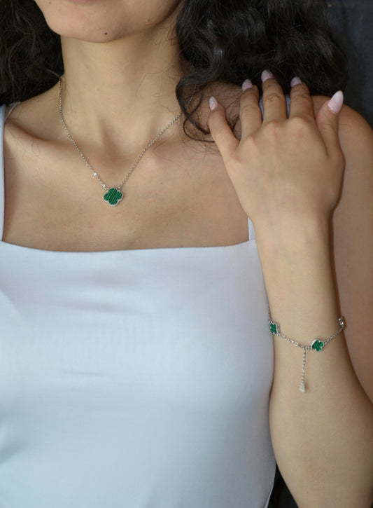 Colver Set Green (Sterling Silver 925)