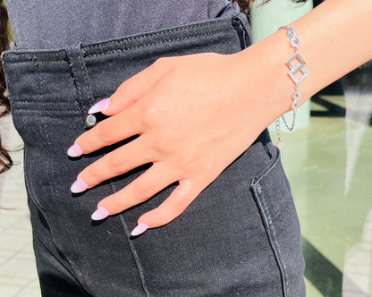 Rangina Luxury Infinity Bracelet (Sterling Silver)