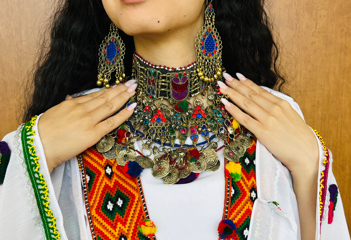 Traditional Kuchi Choker Jewelry Set