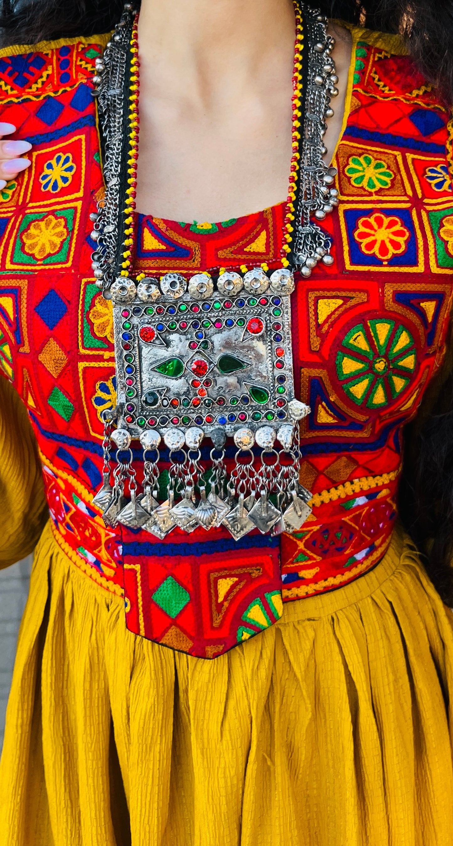 Handmade Kuchi Vintage-Style Necklace